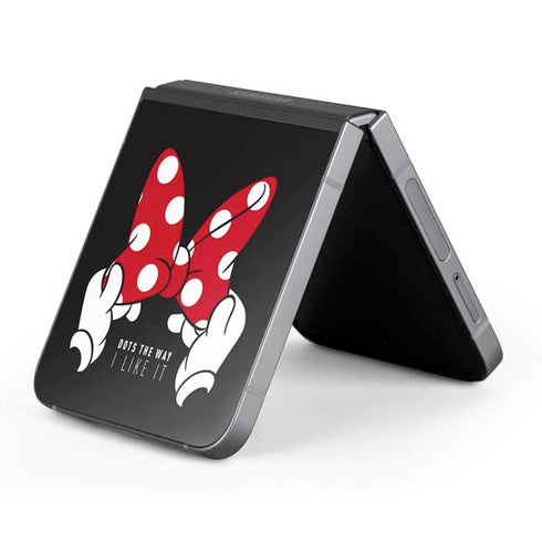 Disney Minnie Mouse Dots The Way Galaxy Z Flip6 Skin