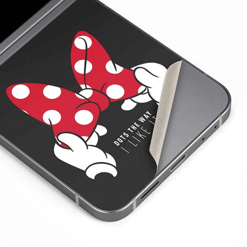 Disney Minnie Mouse Dots The Way Galaxy Z Flip6 Skin