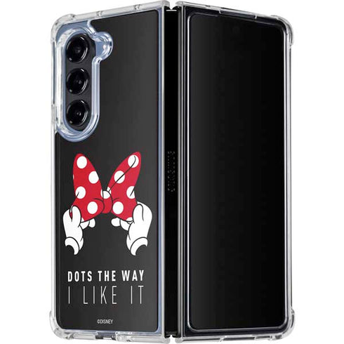 Disney Minnie Mouse Dots The Way Galaxy Z Fold5 5G Clear Case