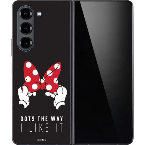 Disney Minnie Mouse Dots The Way Galaxy Z Fold5 5G Skin