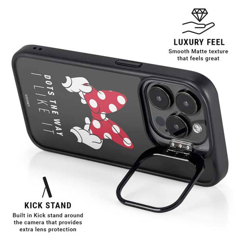 Disney Minnie Mouse Dots The Way iPhone 13 Pro Kickstand Case