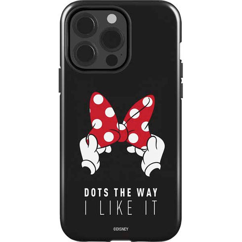 Disney Minnie Mouse Dots The Way iPhone 15 Pro Impact Case