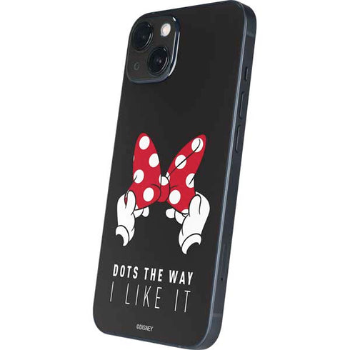 Disney Minnie Mouse Dots The Way iPhone 15 Skin