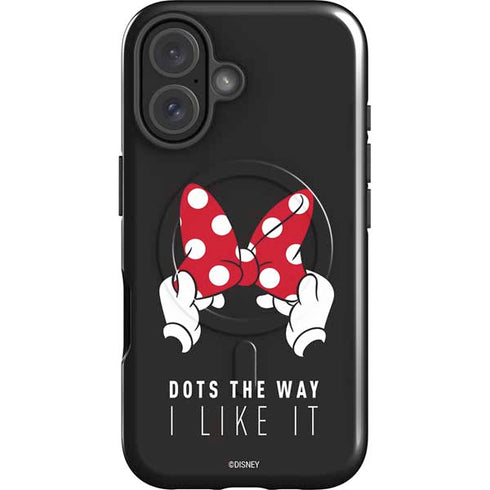 Disney Minnie Mouse Dots The Way iPhone 16 Magsafe Impact Case