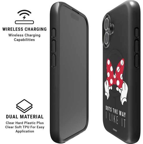 Disney Minnie Mouse Dots The Way iPhone 16 Plus Magsafe Impact Case