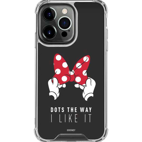 Disney Minnie Mouse Dots The Way iPhone 16 Pro Max Clear Case