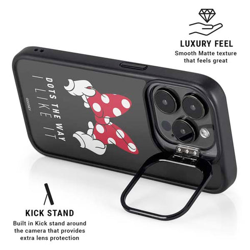 Disney Minnie Mouse Dots The Way iPhone 16 Pro Max Kickstand Case