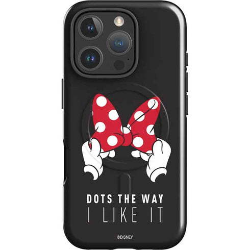 Disney Minnie Mouse Dots The Way iPhone 16 Pro Max Magsafe Impact Case