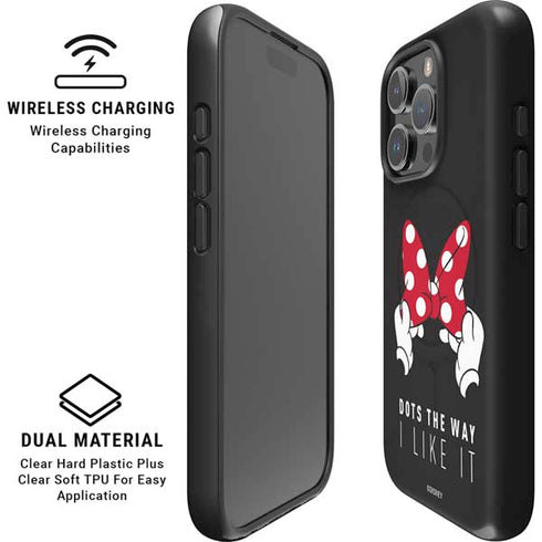 Disney Minnie Mouse Dots The Way iPhone 16 Pro Max Magsafe Impact Case