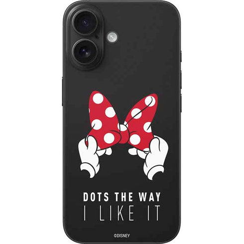 Disney Minnie Mouse Dots The Way iPhone 16 Skin