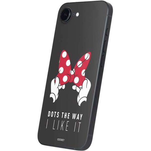 Disney Minnie Mouse Dots The Way iPhone 16e Skin