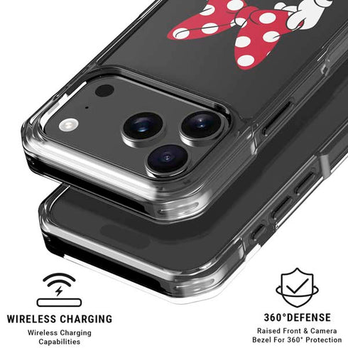 Disney Minnie Mouse Dots The Way iPhone 18 Pro Clear Case
