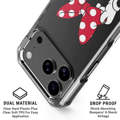 Disney Minnie Mouse Dots The Way iPhone 18 Pro Clear Case