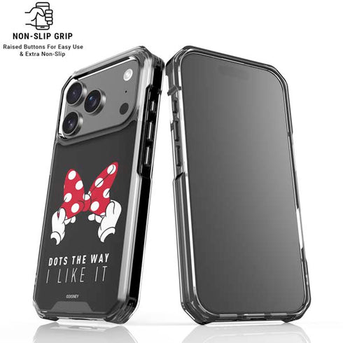 Disney Minnie Mouse Dots The Way iPhone 18 Pro Clear Case