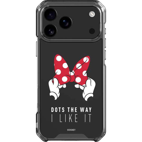 Disney Minnie Mouse Dots The Way iPhone 18 Pro Max Clear Case