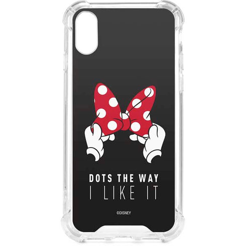 Disney Minnie Mouse Dots The Way iPhone XS Clear Case