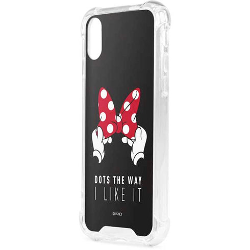 Disney Minnie Mouse Dots The Way iPhone XS Clear Case
