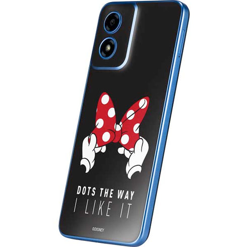 Disney Minnie Mouse Dots The Way Moto G Play 4G (2024) Skin