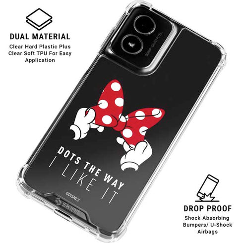 Disney Minnie Mouse Dots The Way Moto G Power 5G (2024) Clear Case
