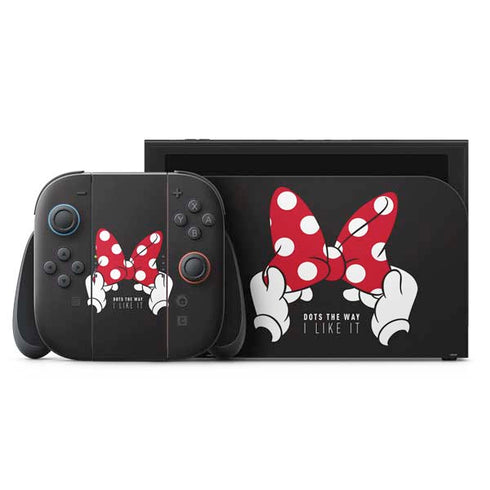 Disney Minnie Mouse Dots The Way Nintendo Switch 2 (2025) with Joy-Con Skin