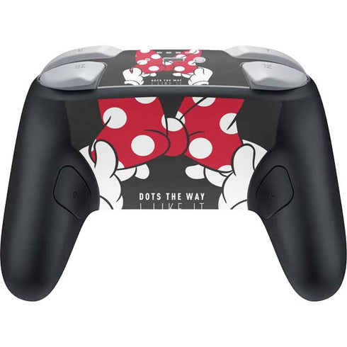 Disney Minnie Mouse Dots The Way Nintendo Switch 2 (2025) Pro Controller Skin