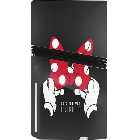 Disney Minnie Mouse Dots The Way PS5 Pro Disk Bundle Skin
