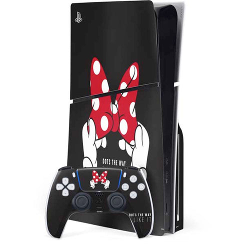 Disney Minnie Mouse Dots The Way PlayStation PS5 Skins