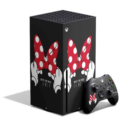 Disney Minnie Mouse Dots The Way Xbox Series X Bundle Skin