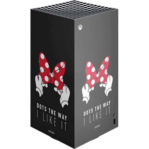 Disney Minnie Mouse Dots The Way XBox Series X Digital Edition Console Skin