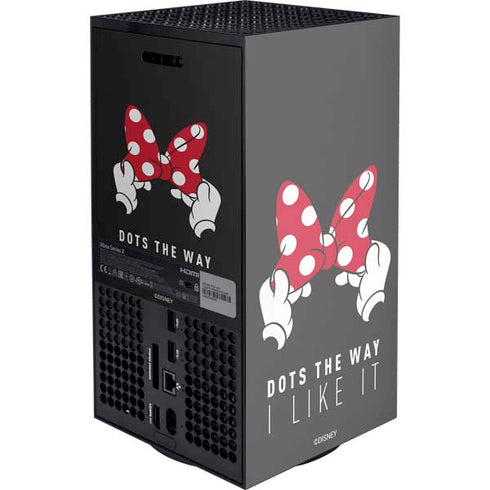 Disney Minnie Mouse Dots The Way XBox Series X Digital Edition Console Skin