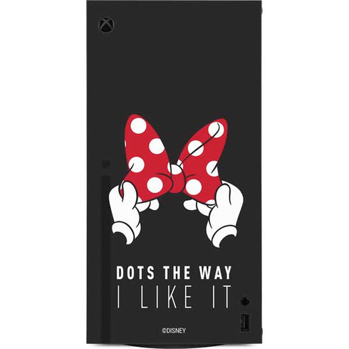 Disney Minnie Mouse Dots The Way XBox Series X Digital Edition Console Skin