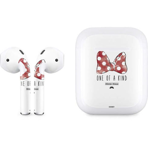 Disney Minnie Mouse One Of A Kind Bow Apple AirPods Skin