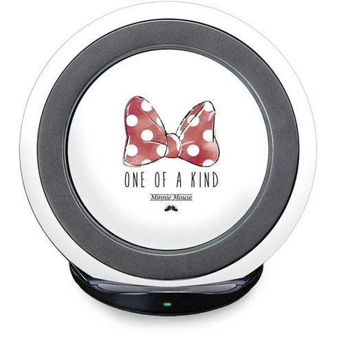 Disney Minnie Mouse One Of A Kind Bow Fast Charge Wireless Charging Stand Skin