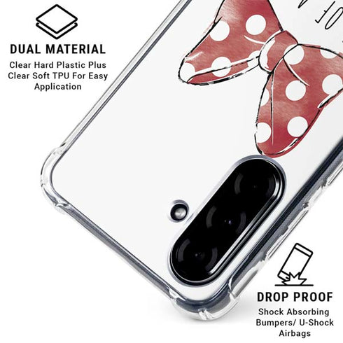 Disney Minnie Mouse One Of A Kind Bow Galaxy A36 5G Clear Case