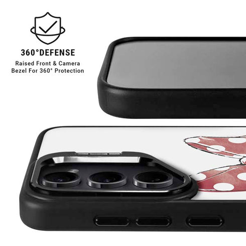 Disney Minnie Mouse One Of A Kind Bow Galaxy S25 Kickstand Case