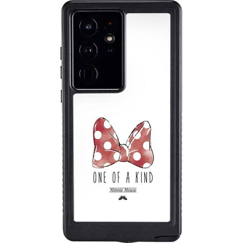 Disney Minnie Mouse One Of A Kind Bow Galaxy S24 Ultra Waterproof Case