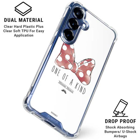 Disney Minnie Mouse One Of A Kind Bow Galaxy S25 Clear Case