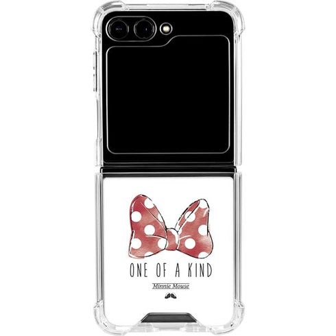 Disney Minnie Mouse One Of A Kind Bow Galaxy Z Flip6 Clear Case