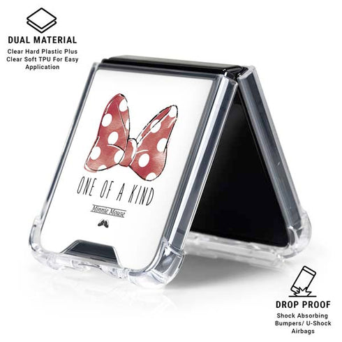 Disney Minnie Mouse One Of A Kind Bow Galaxy Z Flip6 Clear Case