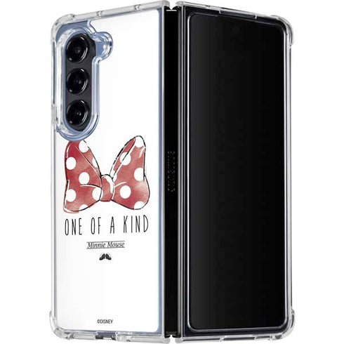 Disney Minnie Mouse One Of A Kind Bow Galaxy Z Fold5 5G Clear Case