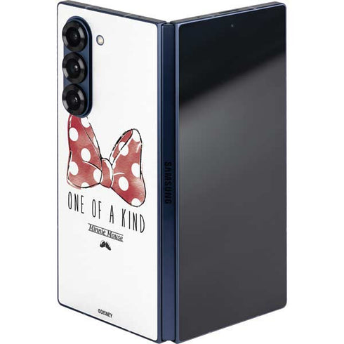 Disney Minnie Mouse One Of A Kind Bow Galaxy Z Fold6 Skin