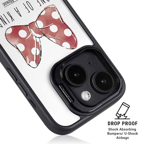 Disney Minnie Mouse One Of A Kind Bow iPhone 15 Kickstand Case