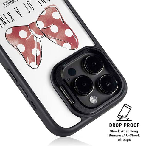 Disney Minnie Mouse One Of A Kind Bow iPhone 15 Pro Kickstand Case