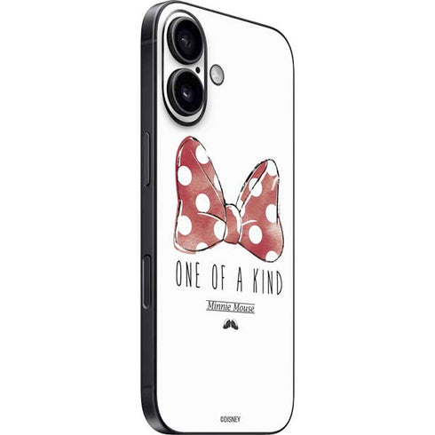 Disney Minnie Mouse One Of A Kind Bow iPhone 16 Plus Skin