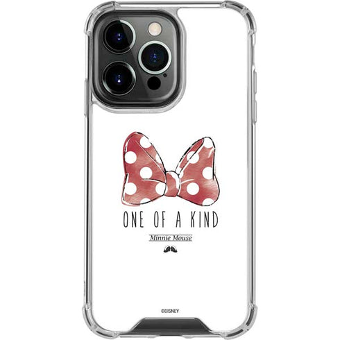 Disney Minnie Mouse One Of A Kind Bow iPhone 16 Pro Clear Case
