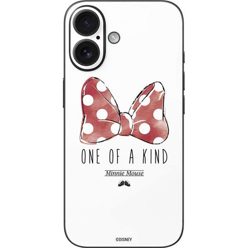 Disney Minnie Mouse One Of A Kind Bow iPhone 16 Skin