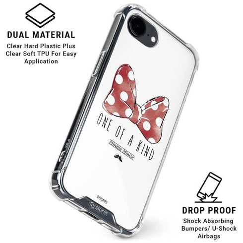 Disney Minnie Mouse One Of A Kind Bow iPhone 16e Clear Case
