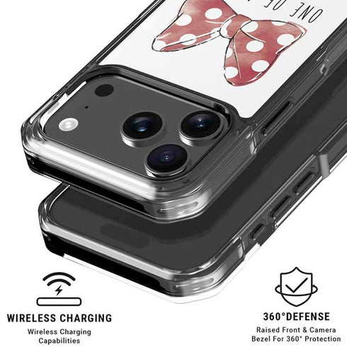 Disney Minnie Mouse One Of A Kind Bow iPhone 18 Pro Clear Case