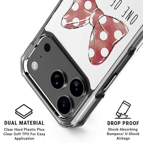 Disney Minnie Mouse One Of A Kind Bow iPhone 18 Pro Clear Case