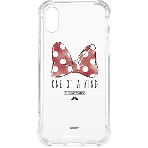 Disney Minnie Mouse One Of A Kind Bow iPhone XS Clear Case
